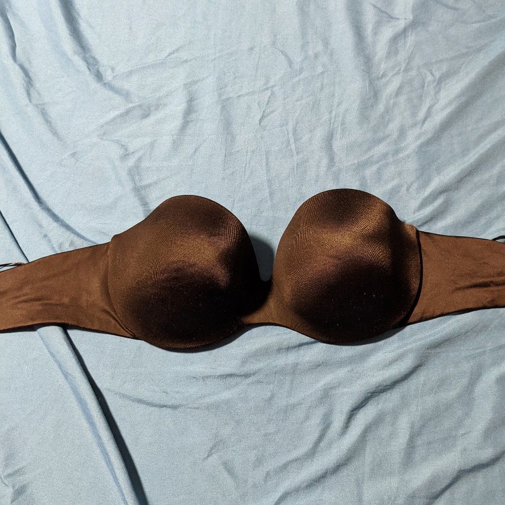 Warners 34D Black Strapless Bra